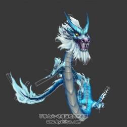中西方神話魔幻4種龍3DMax模型下載 中國(guó)龍雙翼飛龍恐龍帶骨骼動(dòng)作待機(jī)