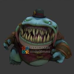 英雄联盟LOL 河流之主 塔母 带全套动作 3D模型