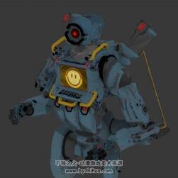 Apex英雄 探路者3DMax模型下載 待機動作