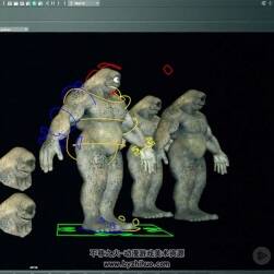 Maya骨骼动画视频教程 角色绑骨动画制作视频教学