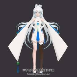 TDA 洛天依 漢煌矜女 古風(fēng)外觀少女 3D模型