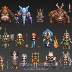 【三国西游记】Q版手游 角色怪物武器模型