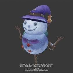 卡通雪人 四角面 3D模型 百度網(wǎng)盤下載
