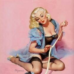 俏丽女郎 招贴画合集 插画大师吉尔·艾尔夫格兰（Gil Elvgren）