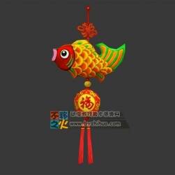 福袋 鱼形 香包  挂件 模型