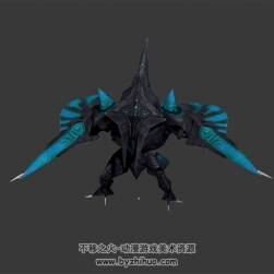 暗黑石甲怪物 3D模型 有绑定和动作