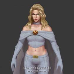 X战警成员超级英雄角色人物白皇后3DMax模型下载