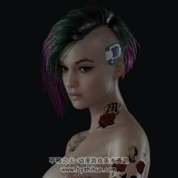 Cyberpunk赛博朋客2077角色Judy朱迪模型分享