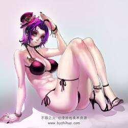 二次元少女高跟鞋系列美術(shù)插畫作品分享下載 95P