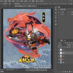 眾妖之怒 角色原畫設(shè)定+海報PSD源文件 16P