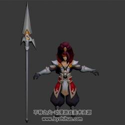 王者榮耀 韓信 3D模型 有綁定