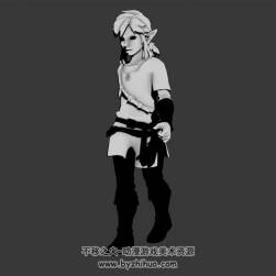 塞爾達(dá)男主角 3D模型 有綁定和動(dòng)作
