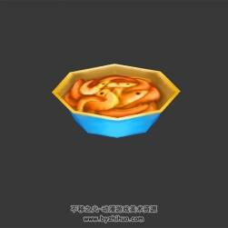 一碗蝦 max模式下載 3D模型 四角面