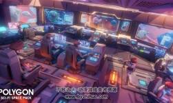 POLYGON - Sci-Fi Space Pack1.02 低多邊形科幻太空射擊游戲資源