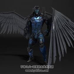 X战警漫威天使Arch-Angel 高精3D模型