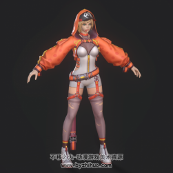 愛麗絲歌手 3Dfbx格式游戲角色模型分享