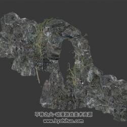 假山門洞 Max模型