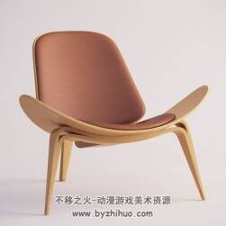 Chair C4D时尚休闲椅3D模型下载