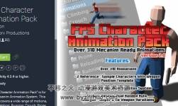 unity3d fps游戲角色動(dòng)畫包 FPS Character Animation Pack 2.0a