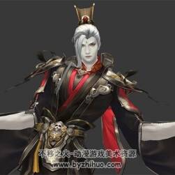 鬼墨 古裝動作鬼畜男子 Max模型