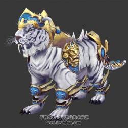 金甲白虎獸 3dMax模型百度云下載