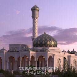 歐式阿拉伯風(fēng)格建筑 3DMax高精模型下載