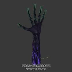 魔幻類肢體怪物鬼手魔手3DMax模型攻擊動作分享下載