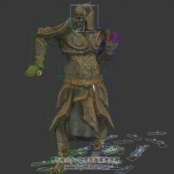 中式古裝將士服裝角色妖嬈舞蹈動(dòng)畫(huà)3DMax模型帶綁定下載