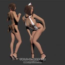 影視級角色 2個比基尼美女 四角面高精3D模型 資源百度網(wǎng)盤下載