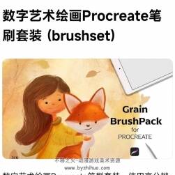 插畫數(shù)字藝術(shù)繪畫Procreate筆刷套裝 brushset 百度網(wǎng)盤下載