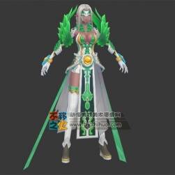 美女 御姐 精灵 法师 模型