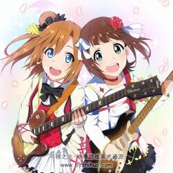 动漫类吉他少女插画素材 50P