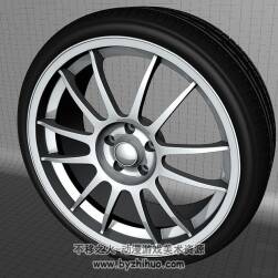Car tires 汽車輪胎C4D3D模型分享