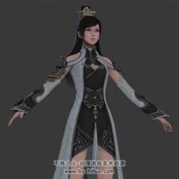 武俠太白女3d模型 格式Max