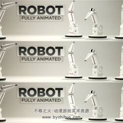 Robot-Arm C4D机器人手臂3D模型下载