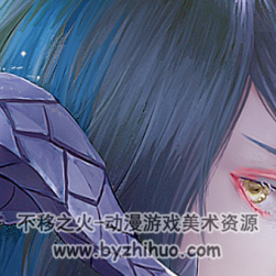 [原創(chuàng)插畫(huà)原畫(huà)] 龍妹頭像的局部
