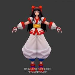 王者榮耀游戲娜可露露3dMax模型帶綁定下載