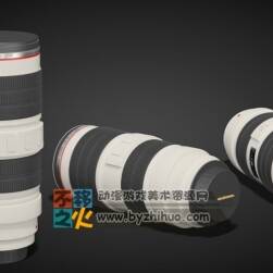 Canon佳能长焦镜头模型 Lens Canon EF 70-200mm  c4d镜头模型