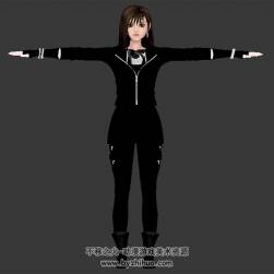 3D日系現(xiàn)代校園風(fēng)女孩模型 fbx格式分享下載