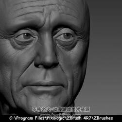 ZBRUSH 皮膚筆刷 人體臉部紋理毛孔逼真效果