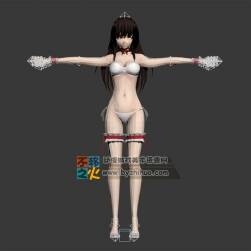 黑长发 美女 泳装 模型