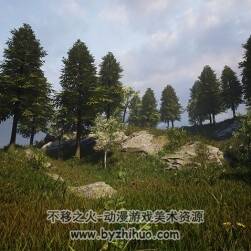 UE4 Grass 逼真草地植被模型