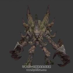 怪物樹人  3D模型 有綁定和全套動(dòng)作
