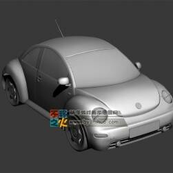 大众甲壳虫 小汽车 3DS模型