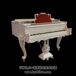 Piano 欧式钢琴3DMax模型下载