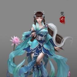 國人畫師梵修筆下的中式古裝人物 作品賞析 47P