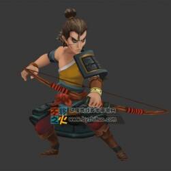 Q版弓箭手 带动作游戏模型