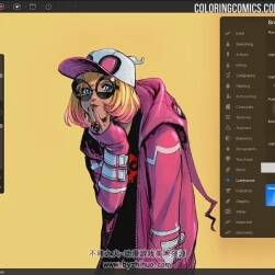 IPAD & Procreate 角色上色光影技法 繪畫視頻教程