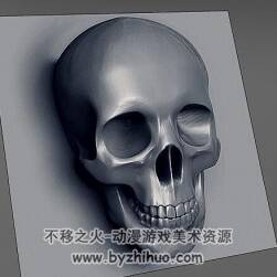 ZBRUSH骨頭紋理  174組骷髏骨骼雕刻筆刷