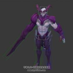 魔幻風(fēng)游戲魔王BOSS帶綁定3DMax模型下載